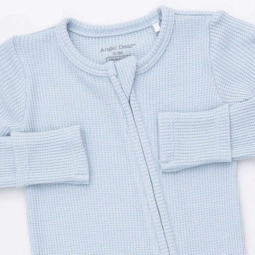 Solid Baby Blue - 2 Way Zipper Footie