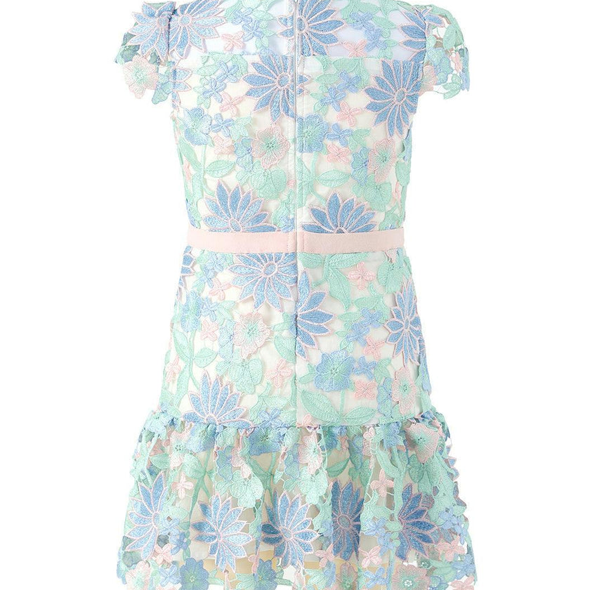 Addison Embroidered Mini Dress