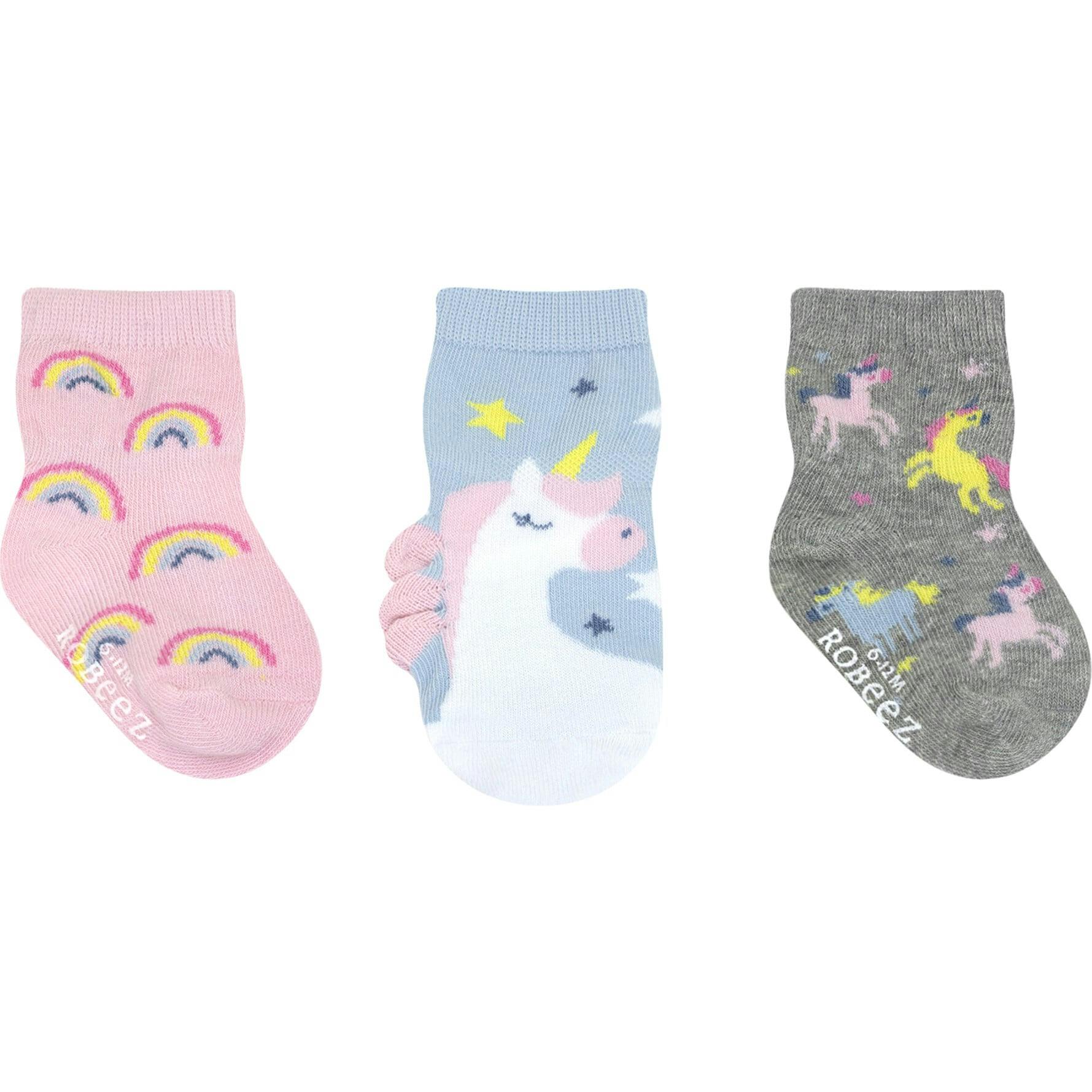 Believe In Magic 3-Pack Baby Socks in Pastel