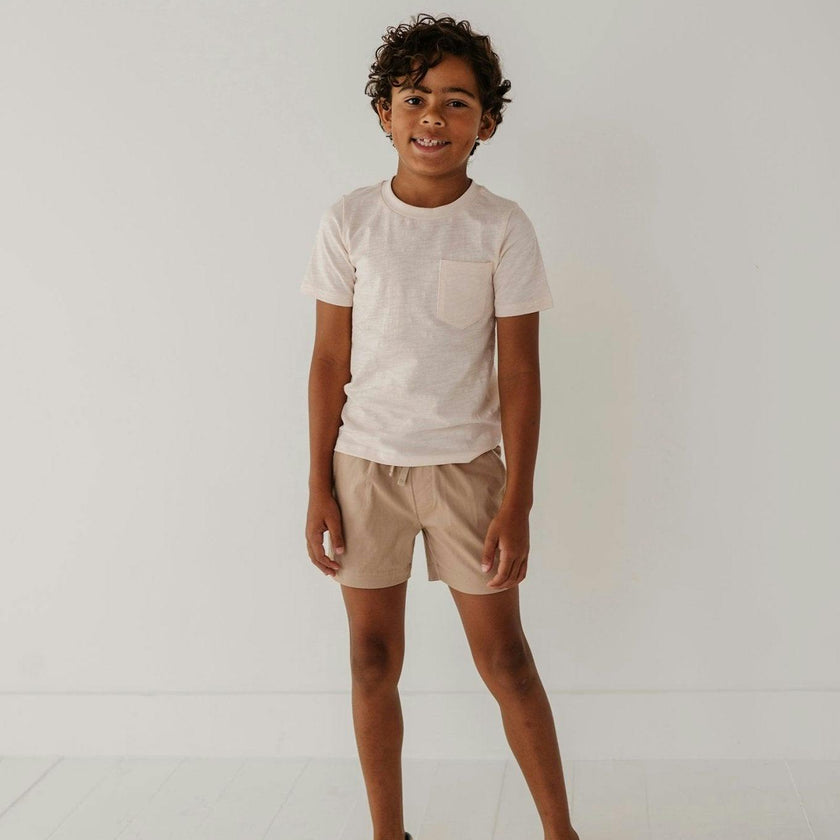 Boy's Twill Beach Shorts Desert Sage