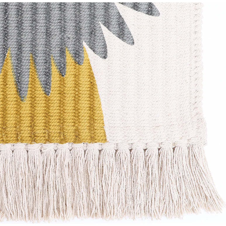 Hand-Woven Fringed Wall Hanging
