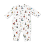 Winter Sports Dogs Green - Uni Romper