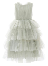 Green Farvue Tiered Tulle Dress