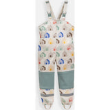 House Print Rain Suspender Pants