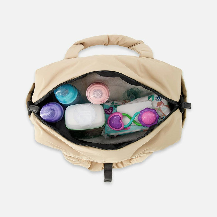 Diaper Bag With Changing Mat Beige