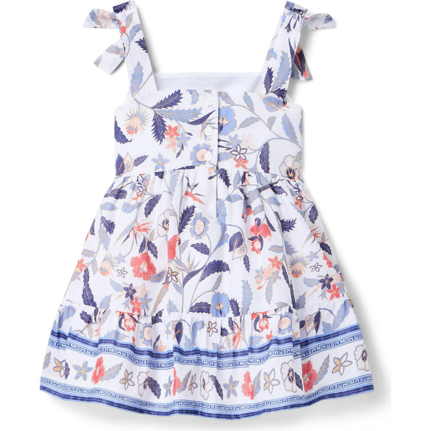 Floral Bow Strap Dress