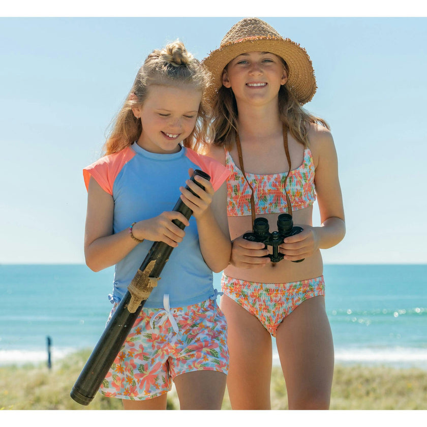 Hawaiian Luau Sustainable Shirred Bikini