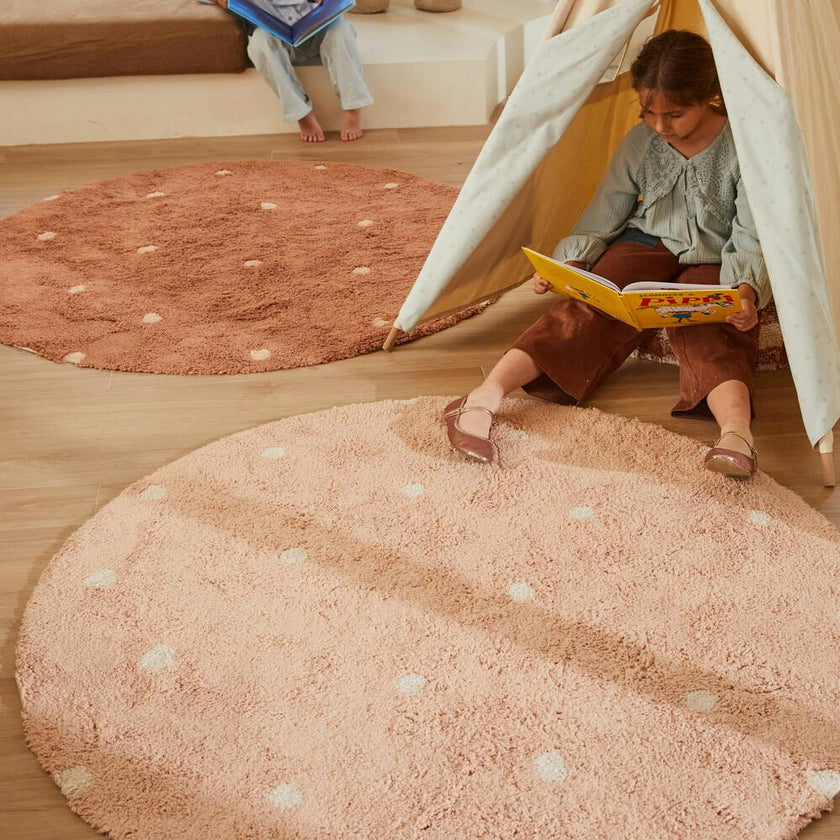 Round Washable Round Dot Rug