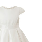 White Pearl-Trim Havenelle Dress
