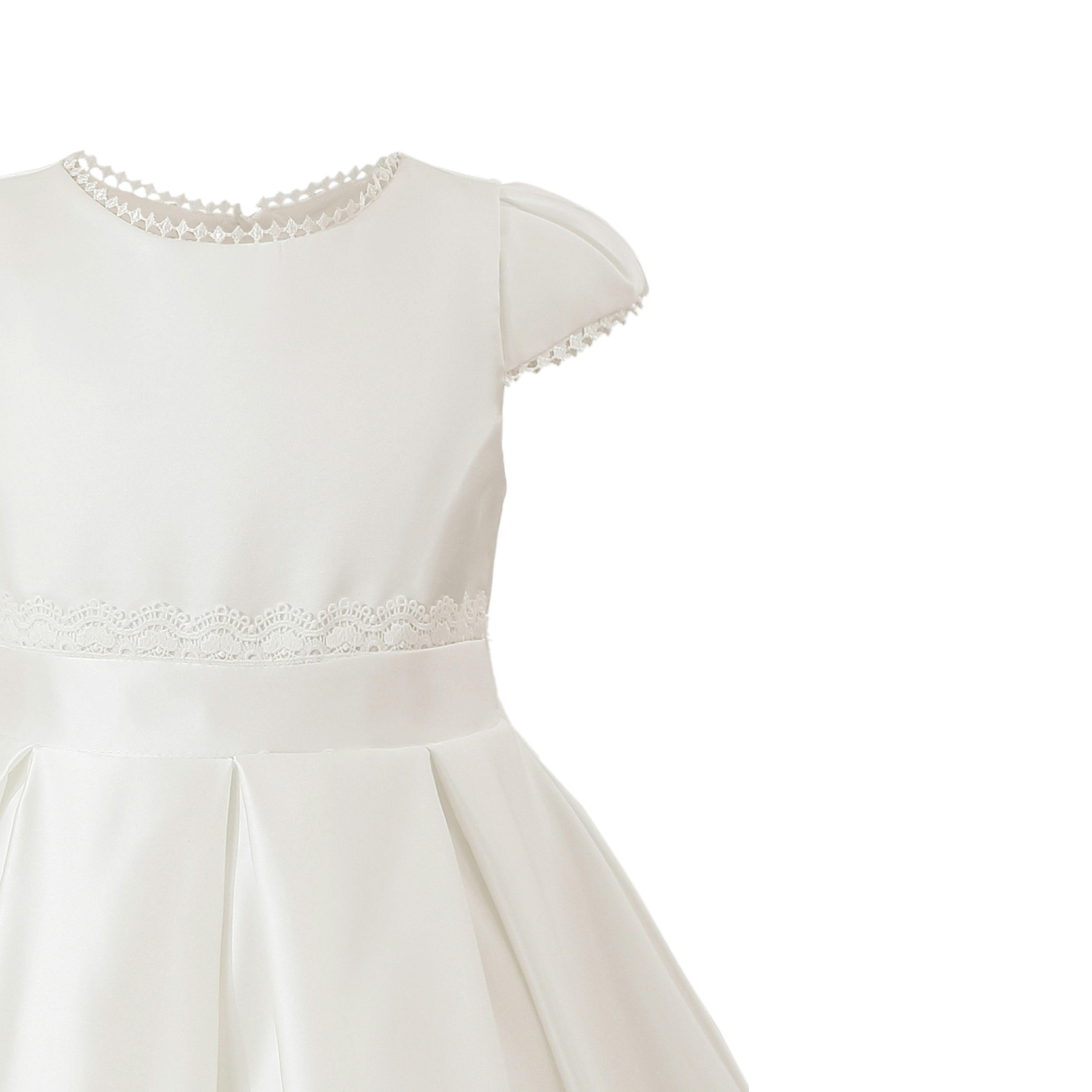 White Pearl-Trim Havenelle Dress
