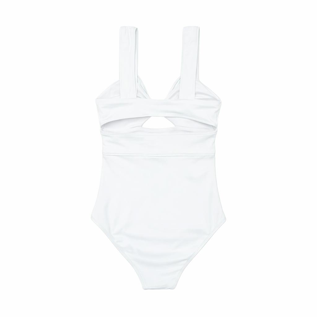 Brooke Bow One Piece in Classic White (Women's)