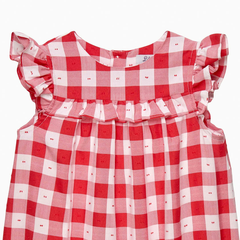 Baby Gingham Ruffle Romper