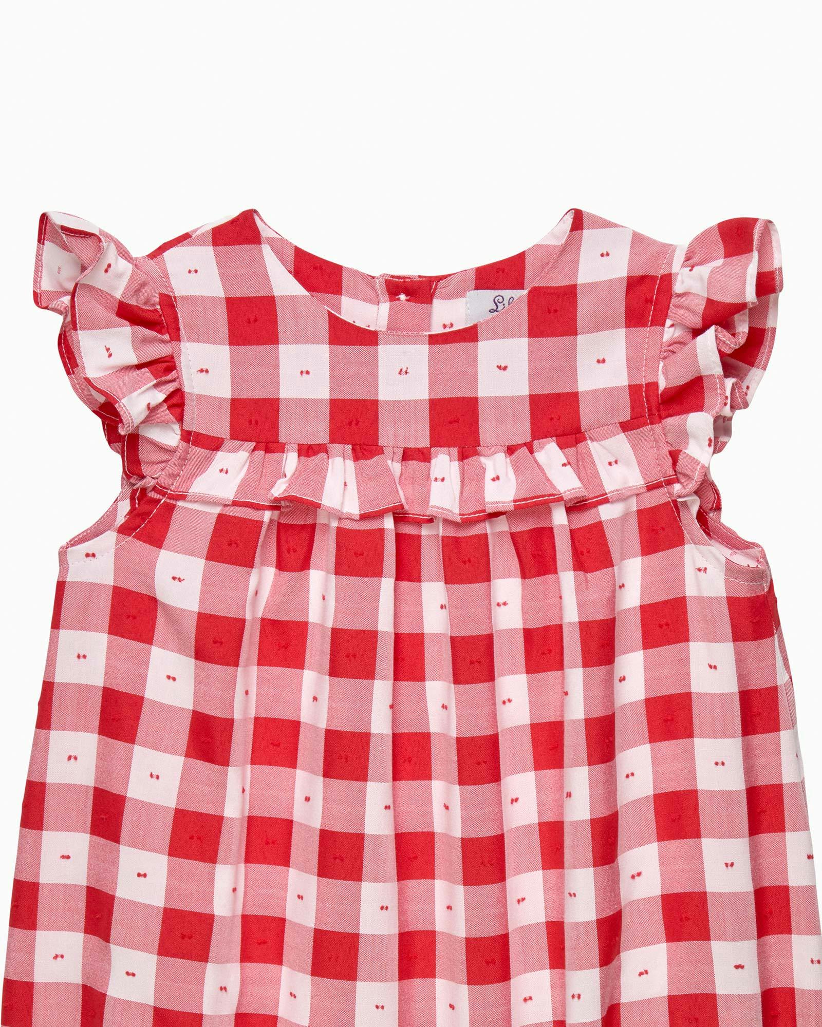 Baby Gingham Ruffle Romper