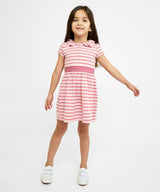 Allegra Dress, Petal Mini Stripe