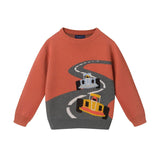 Graphic Crewneck Sweater | Orange Racecar