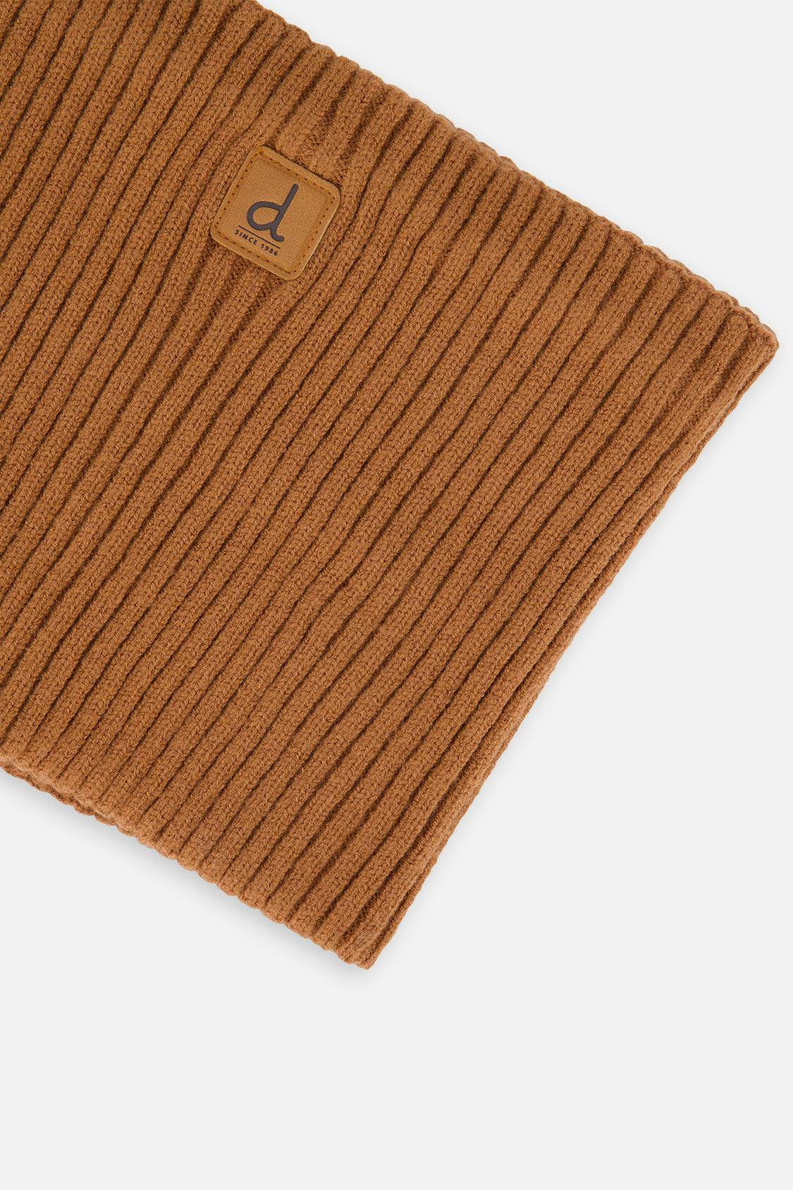 Ribbed Knit Neckwarmer Brown Sugar