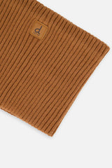 Baby Ribbed Knit Neckwarmer Brown Sugar