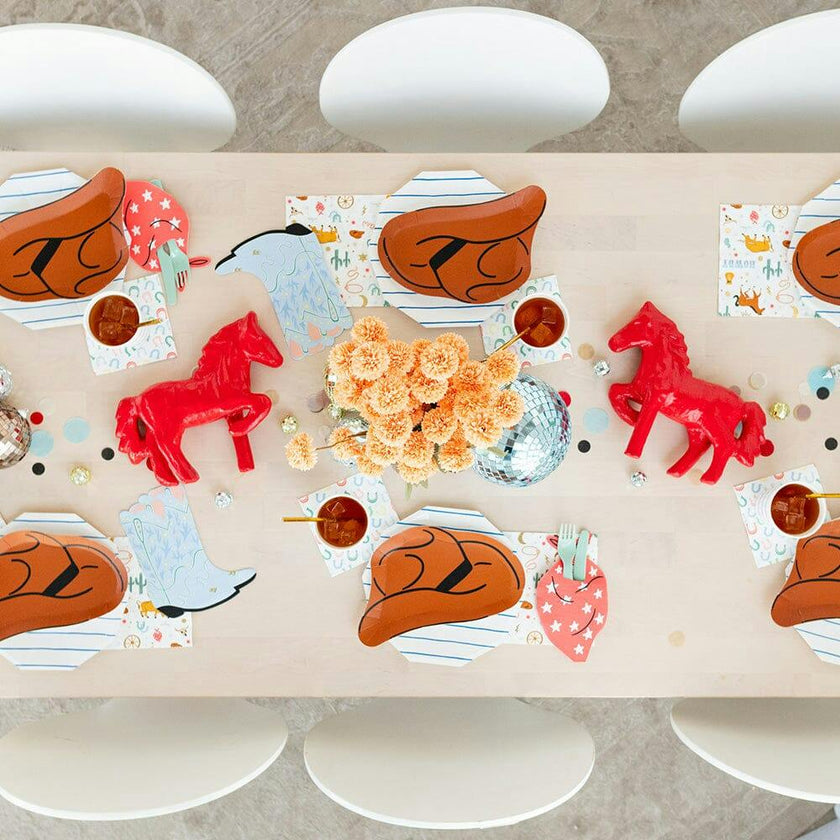 Wild West Horseshoe Print Petite Napkins