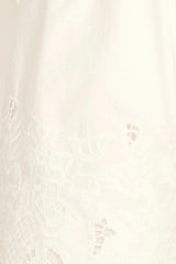 Lombok Skirt in White Embroidered Deco