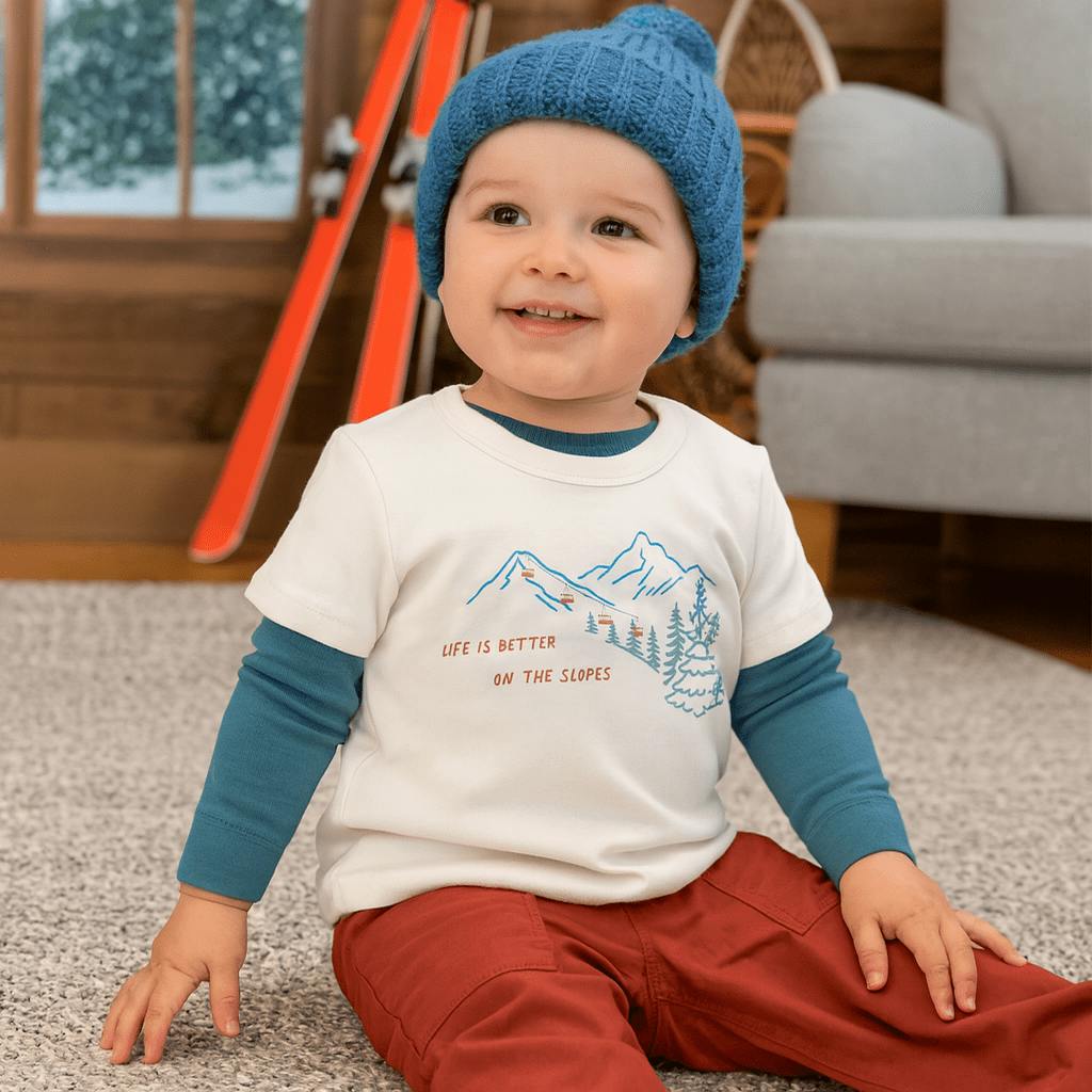 graphic tee | on the slopes