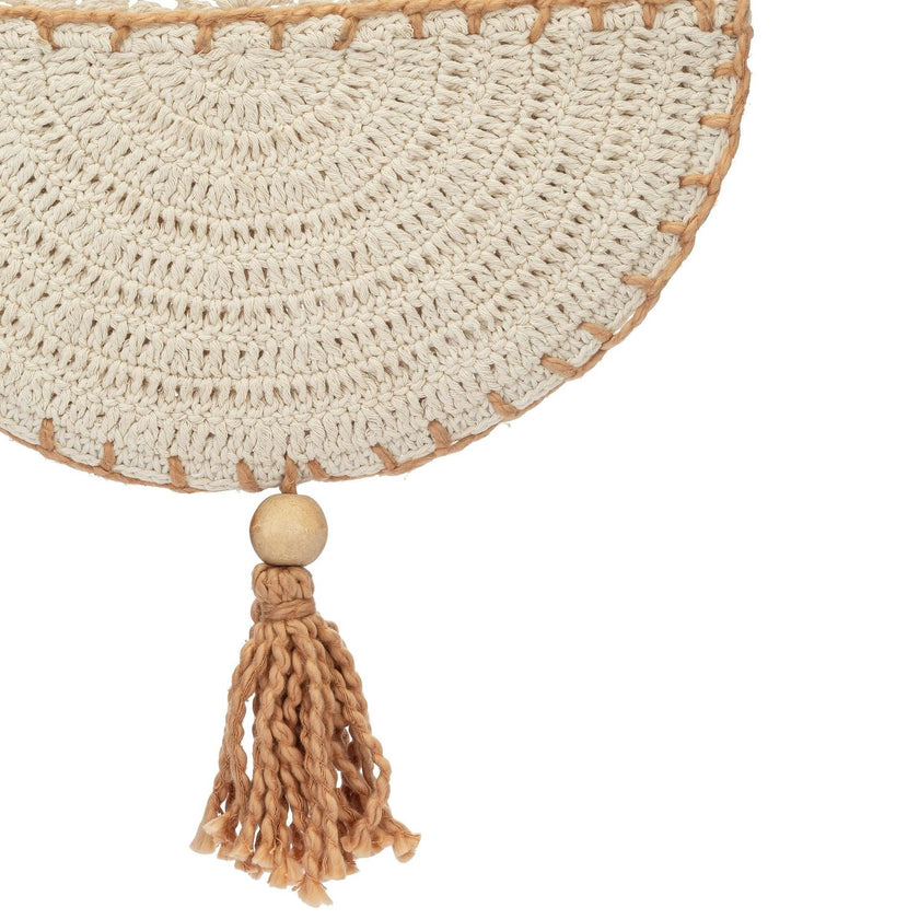 Violet Crochet Wall Storage Baskets (Set of 2)