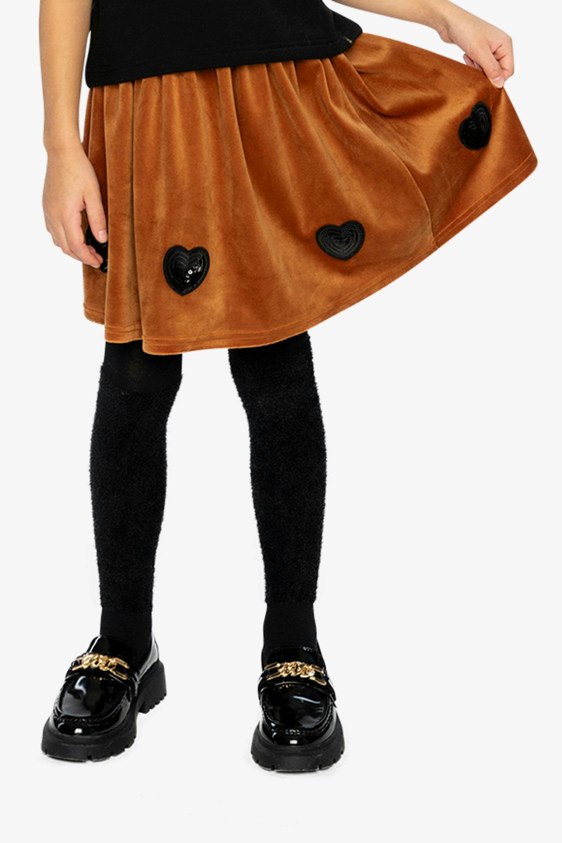 Velvet Skirt Brown