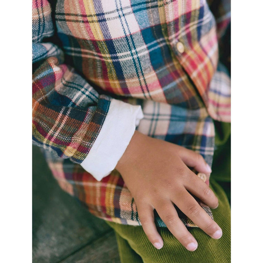 BONTON Autumn Plaid Pan Baby Overshirt