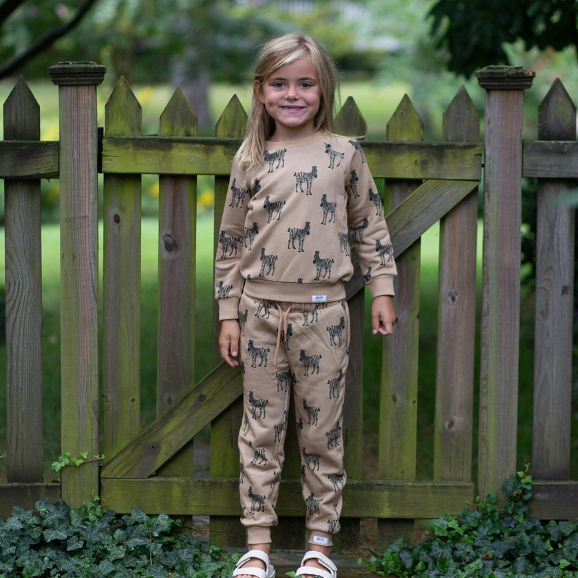 Loungewear Set in Zebra