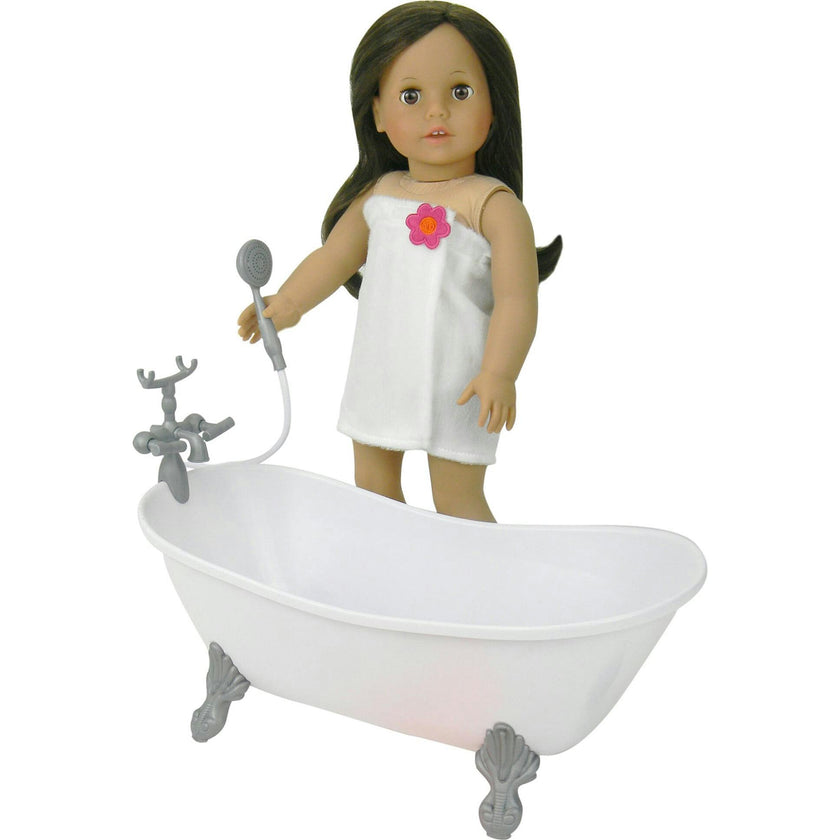 Sophia’s Classic White Clawfoot Bathtub for 18" Dolls