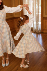 Saoirse Dress in Glacier Tweed