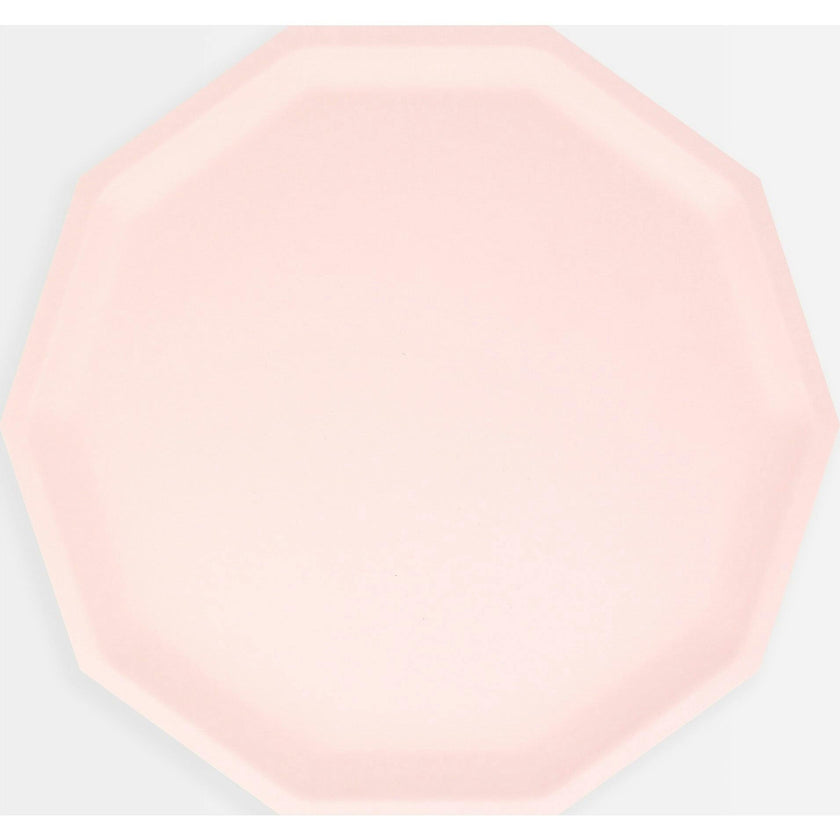 Pink Decagon Compostable Side Plates