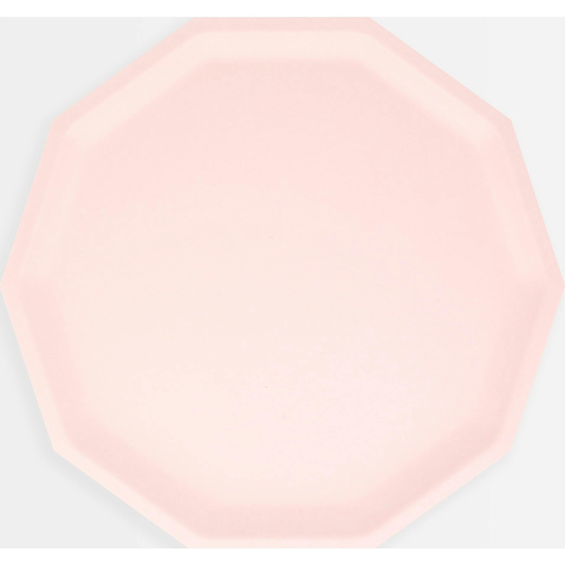 Pink Decagon Compostable Side Plates