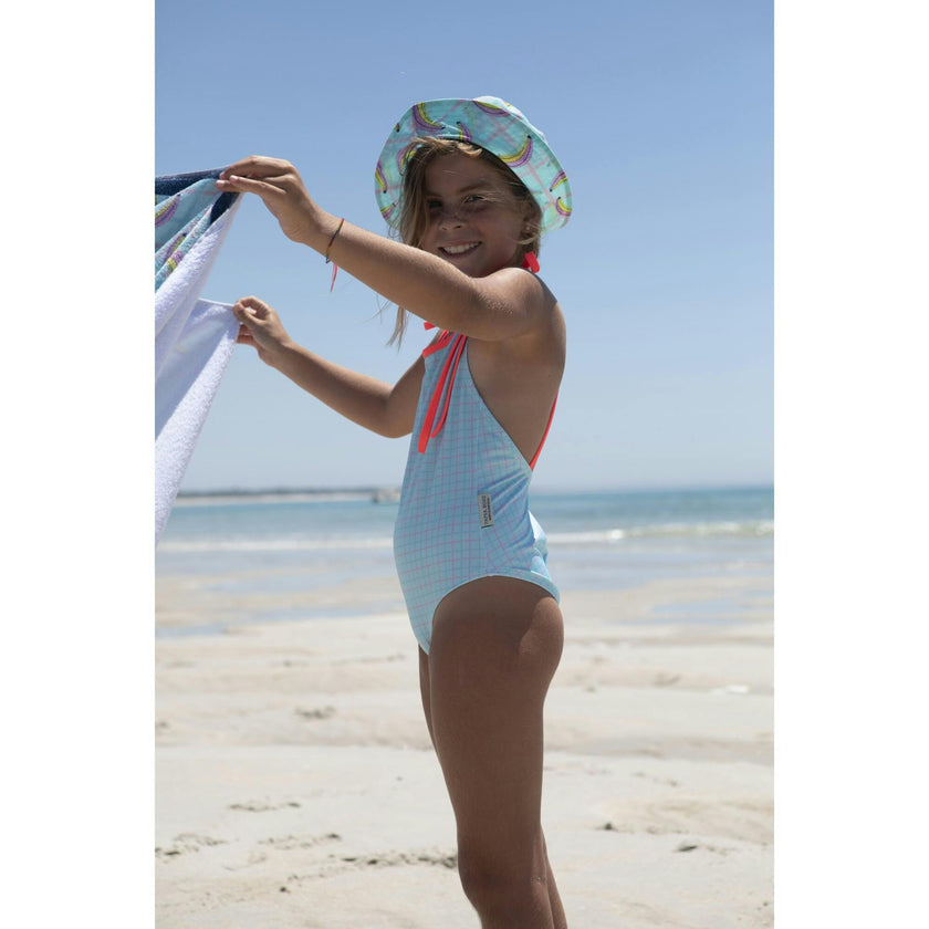 Gingham splash swimsuit