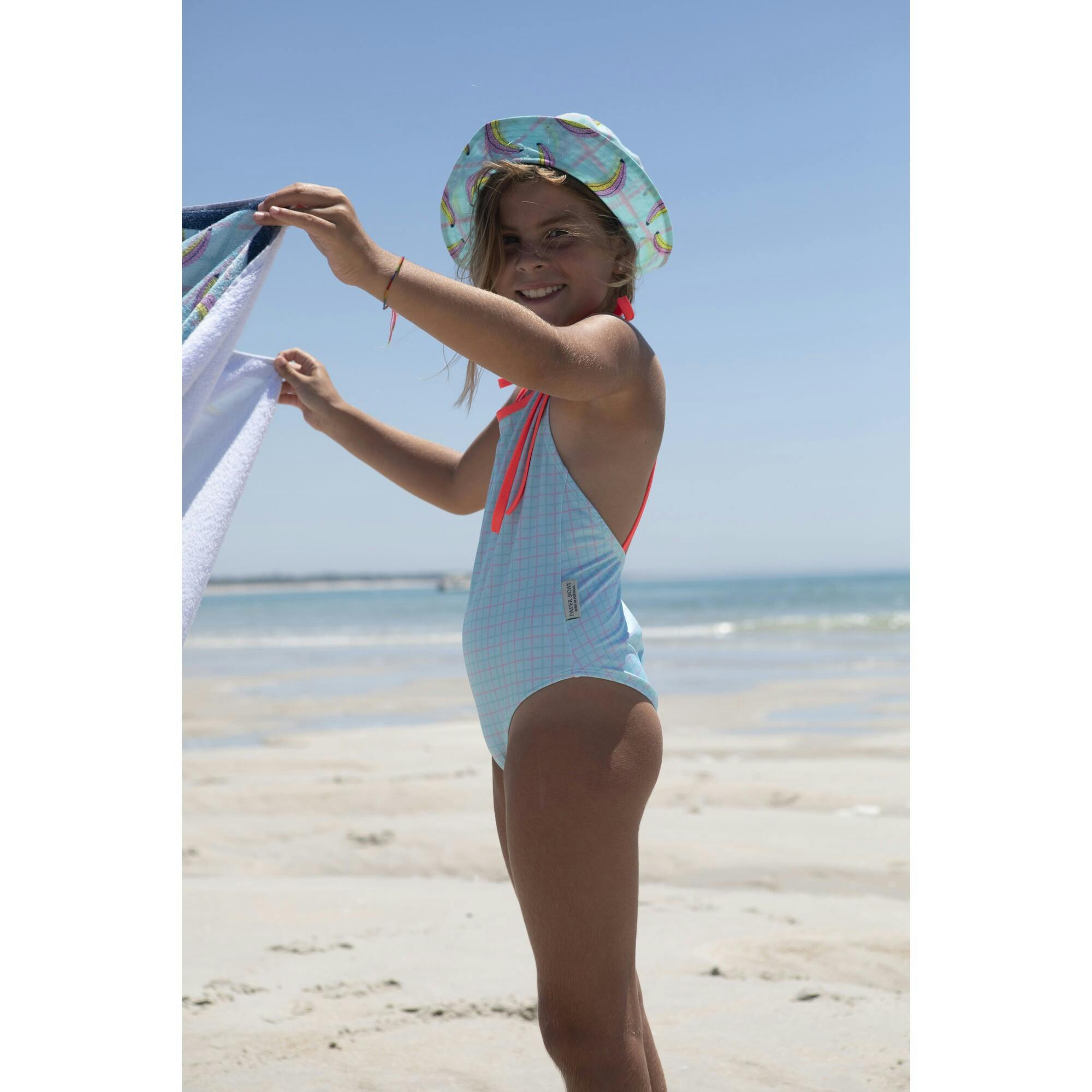 Gingham splash swimsuit