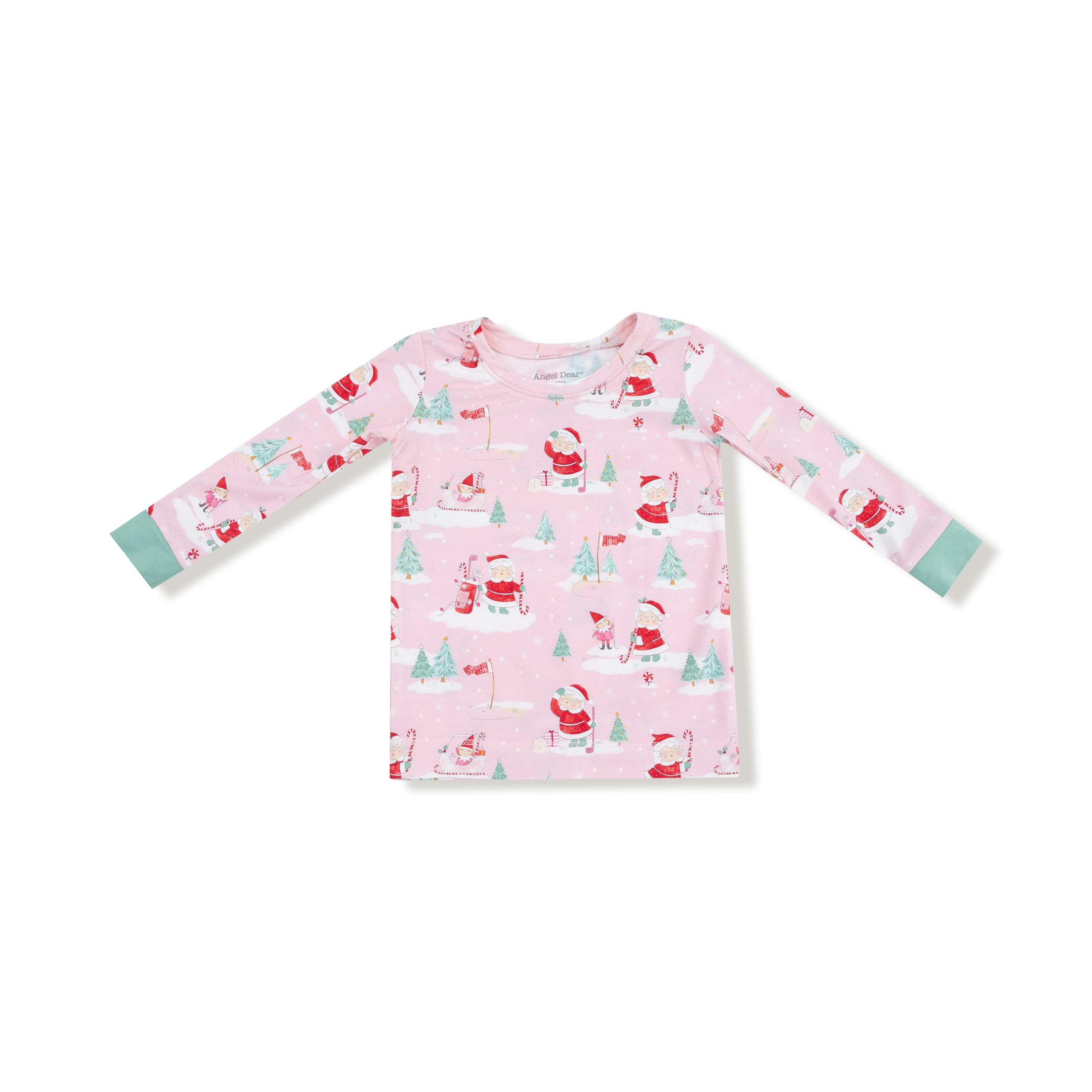 Golfing Mrs. Claus and Elves - Long Sleeve Loungewear Set