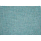 Mini Basketweave Floor Mat, Turquoise