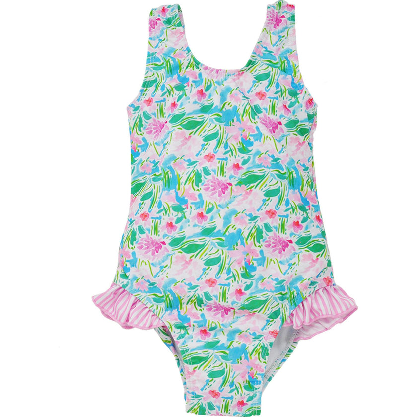 UPF 50+ Delaney Hip Ruffle Swimsuit