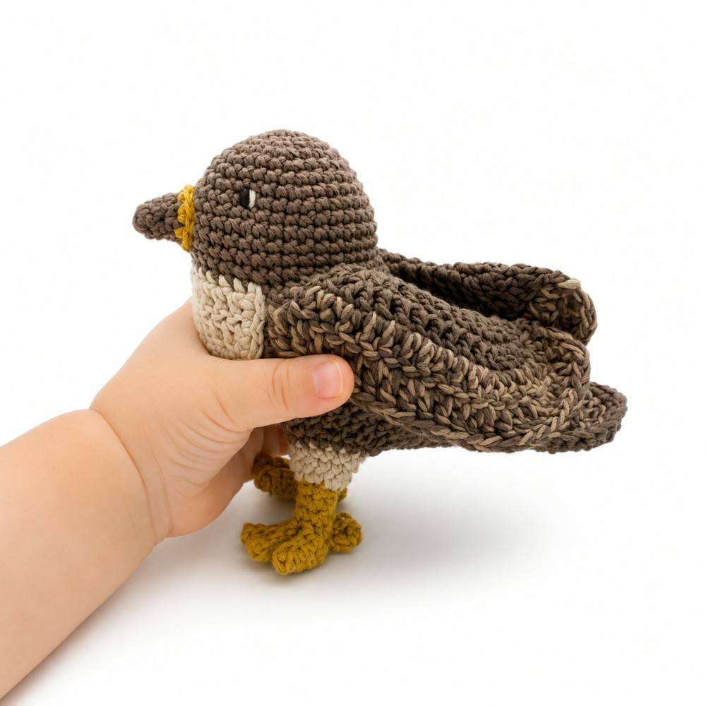 Bird Crochet Toy 100% organic cotton