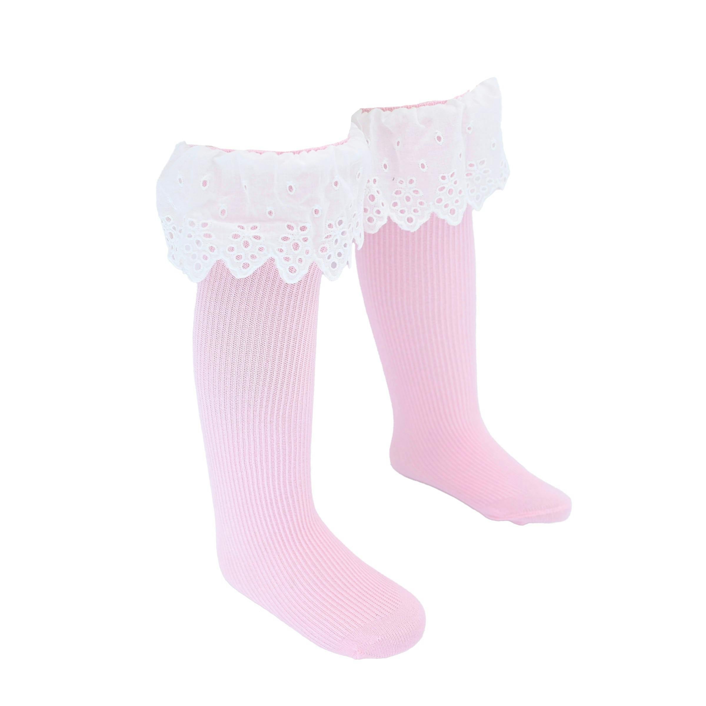 White Trim Skirt Socks