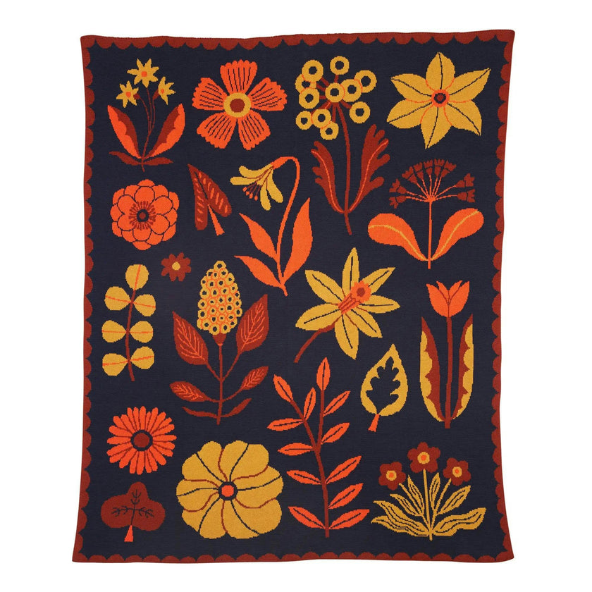 Petals Knit Blanket