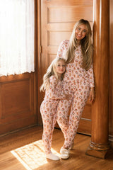 Mini So Soft Henley Pajama Set in Teddy Bear Wreaths