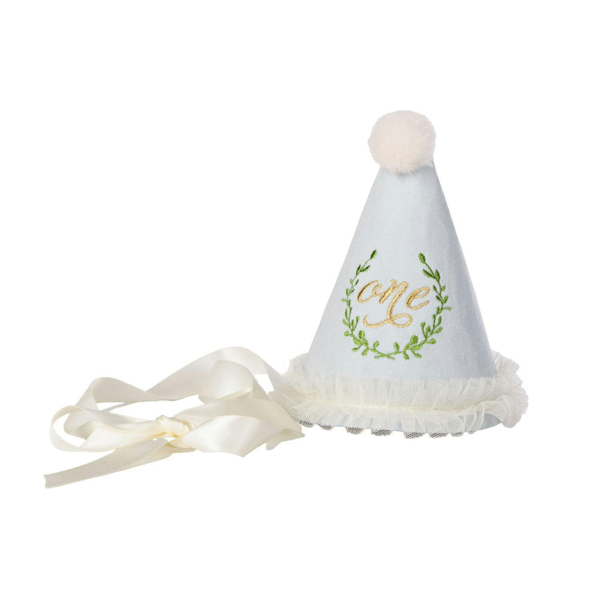 Velvet Embroidered Birthday Hat