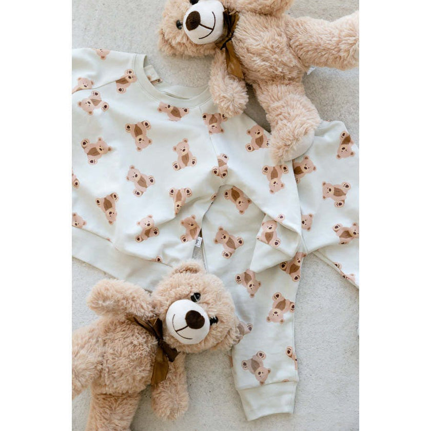 all over teddy bear jogger set
