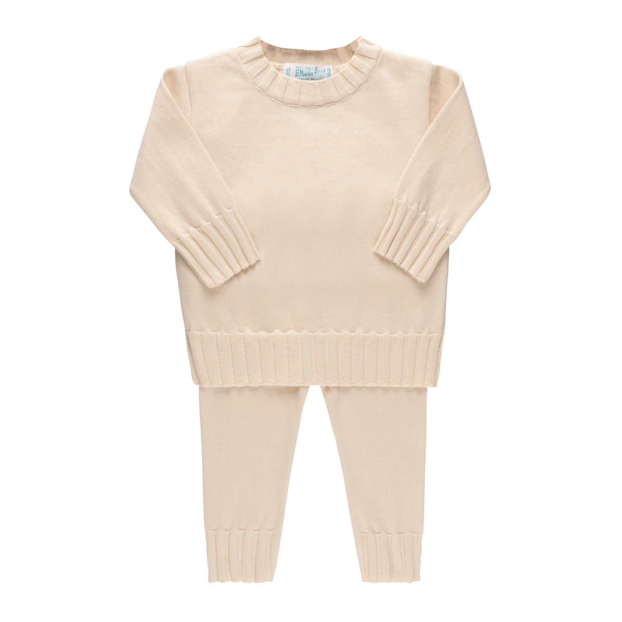 Remi Ribbed Knit Set Vintage Blue