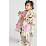 Tree Print Rain Hooded Poncho