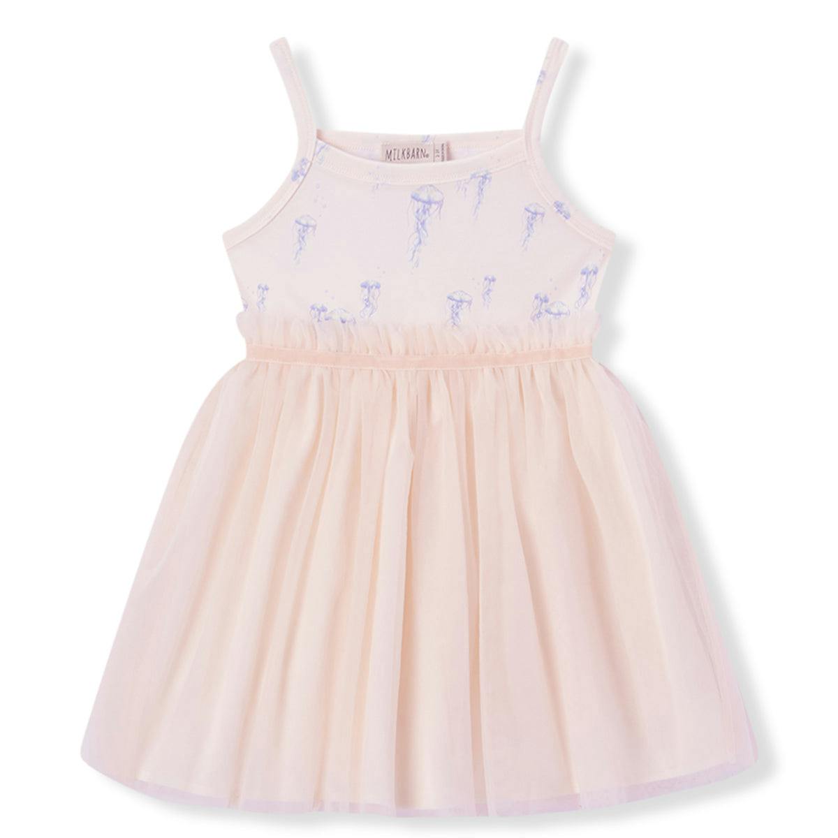Sunset Jellyfish Cotton Stretch Ballet Dress