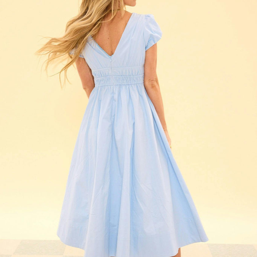 Zella Dress in Sky Blue