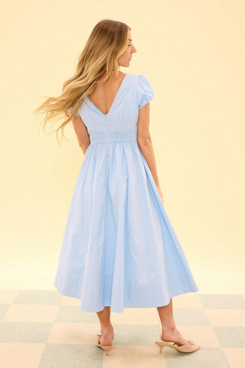 Zella Dress in Sky Blue