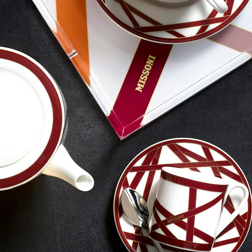 NASTRI BORDEAUX Set 2 Pcs. Bread Or Butter Plate - Ø 15,5 Cm