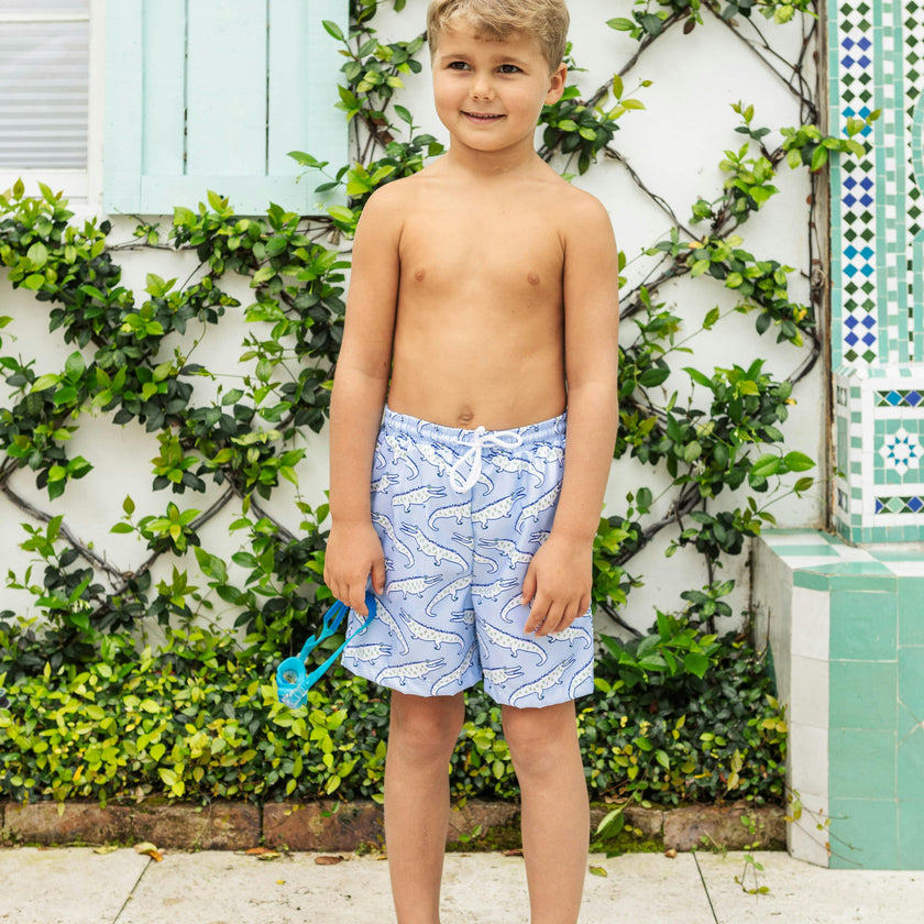 Swim Trunks - Blue Alligator Alley